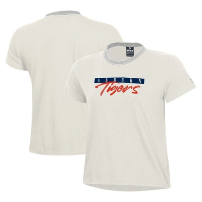 Under Armour White Auburn Tigers Iconic T-shirt In Cream