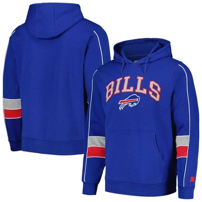 Starter Royal Buffalo Bills Captain Pullover Hoodie