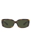 Ray Ban 58mm Rectangular Sunglasses In Havana