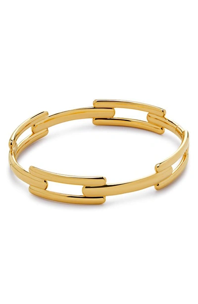 Monica Vinader Signature Link Bangle In 18ct Gold Vermeil