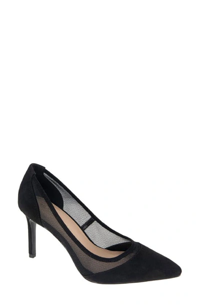 Bcbgeneration Asher Pointed Toe Pump In Black Microsuede