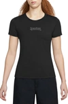 Jordan Slim Embroidered T-shirt In Black