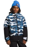 The North Face Kids' Freedom Waterproof Insulated Recycled Polyester Jacket In Optic Blue Mountain Traverse