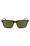 Lacoste Premium Heritage 55mm Rectangular Sunglasses In Havana Grey