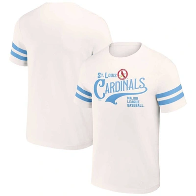 Darius Rucker Collection By Fanatics Cream St. Louis Cardinals Yarn Dye Vintage T-shirt In White