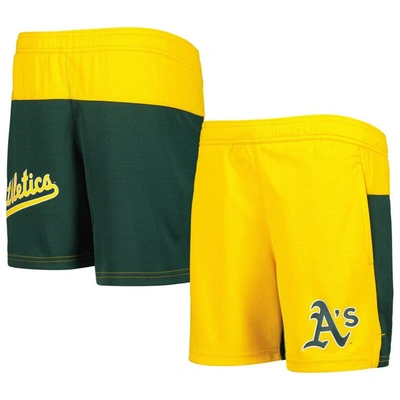 Outerstuff Kids' Youth Gold Oakland Athletics 7th Inning Stretch Shorts
