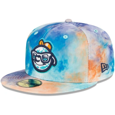 New Era Teal Asheville Tourists Theme Nights Asheville Hippies  59fifty Fitted Hat