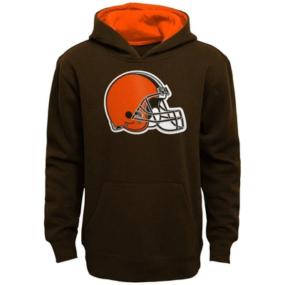 Outerstuff Kids' Preschool Brown Cleveland Browns Prime Pullover Hoodie