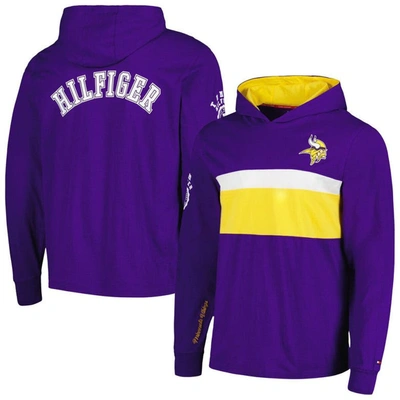 Tommy Hilfiger Purple Minnesota Vikings Morgan Long Sleeve Hoodie T-shirt