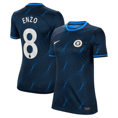 Nike Enzo Fernã¡ndez Chelsea 2023/24 Stadium Away  Women's Dri-fit Soccer Jersey In Blue