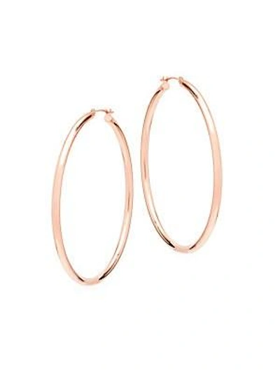 Saks Fifth Avenue Women's 14k Rose Gold Hoop Earrings/2"
