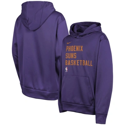 Nike Kids' Youth  Purple Phoenix Suns Spotlight Performance Pullover Hoodie