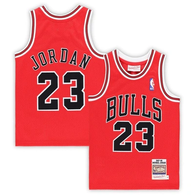 Mitchell & Ness Kids' Preschool  Michael Jordan Red Chicago Bulls 1997/98 Hardwood Classics Authentic Jerse