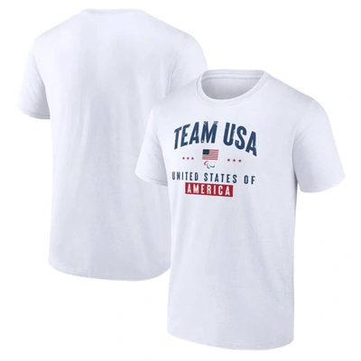 Fanatics Branded White Team Usa Paralympics Historic Freedom T-shirt