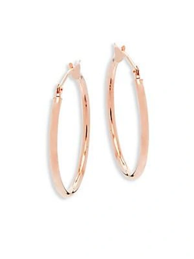 Saks Fifth Avenue Women's 14k Rose Gold Hoop Earrings/1"
