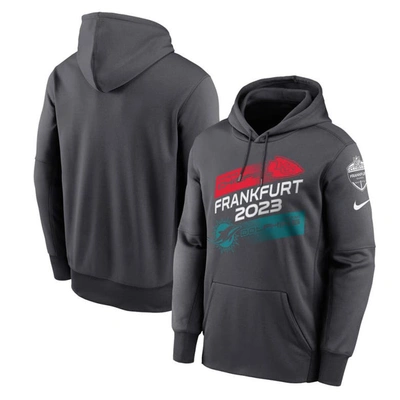 Nike Anthracite Kansas City Chiefs Vs. Miami Dolphins 2023 Frankfurt Game Pullover Hoodie