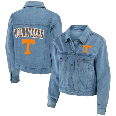 Wear By Erin Andrews Tennessee Volunteers Button-up Denim Jacket