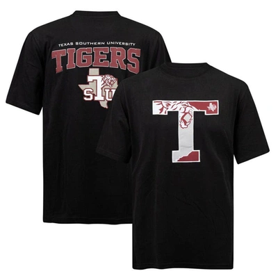 Fisll Black Texas Southern Tigers Applique T-shirt