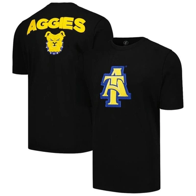 Fisll Black North Carolina A&t Aggies Applique T-shirt