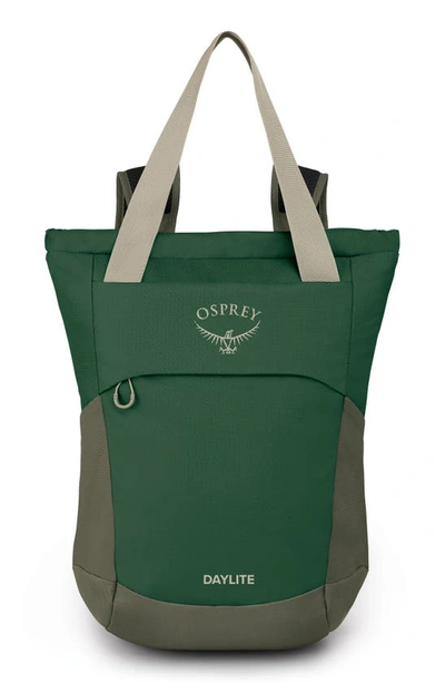 Osprey Daylite Tote Pack In Green Canopy/ Green Creek