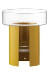 Lsa Terrazza Planter - 8.8" In Yellow/ Clear Glass