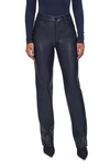 Good American Better Than Leather Faux Leather Good Icon Pants In Blue