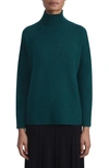 Lafayette 148 Melange Cashmere Sweater In Deep Ivy