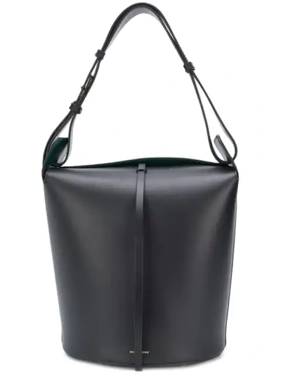 Burberry | Large Bucket Bag In Black Supple Leather