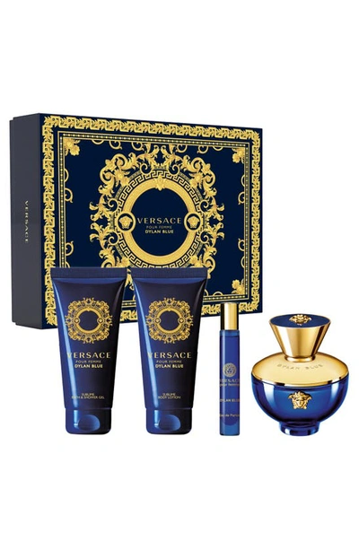 Versace Dylan Blue Pour Femme 4-piece Fragrance Gift Set $210 Value