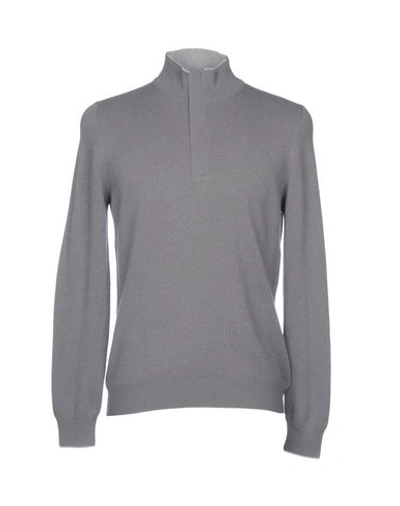 Gran Sasso Sweater With Zip In Grey