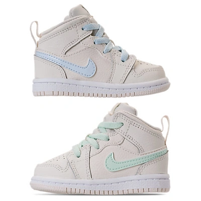 Nike Girls' Toddler Air Jordan 1 Mid Casual Shoes, White