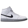 Nike Men's Air Jordan 1 Mid Retro Basketball Shoes, White