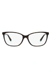 Tiffany & Co 54mm Rectangular Optical Glasses In Havana