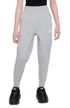Nike Kids' Sportswear Club Fleece Joggers In Grey Heather/ Grey/ White