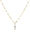 Lana Diamond Spike Pendant Necklace In Yellow