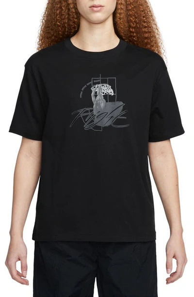 Jordan Flight Graphic T-shirt In Black