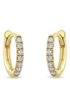 Zoë Chicco Women's 14k Yellow Gold & Diamond Pavé Small Huggie Earrings