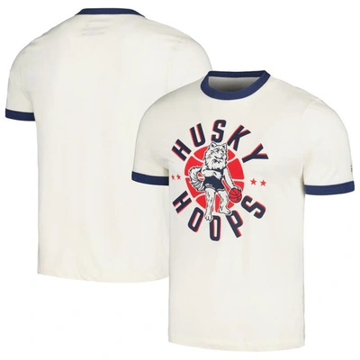 Homefield Cream Uconn Huskies Husky Hoops Ringer T-shirt