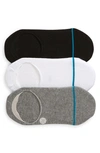 Stance Icon 3-pack No-show Liner Socks In Black Multi