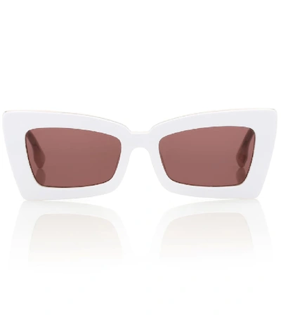 Le Specs Zaap! Cat-eye Sunglasses In White