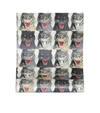 Gucci Tiger Face Printed Wallpaper In Multicolor