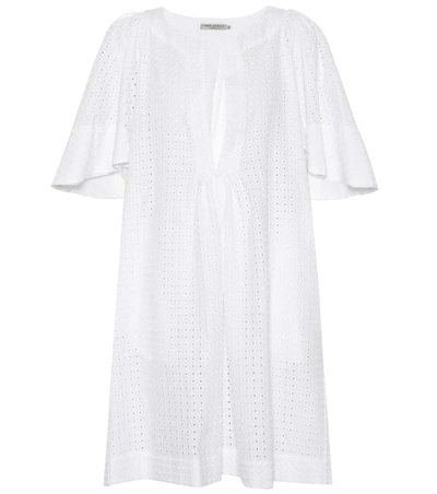 Three Graces London Prudence Cotton Lace Dress In White
