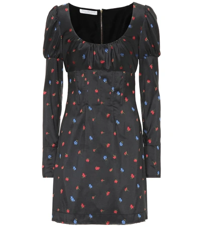 Philosophy Di Lorenzo Serafini Floral Jacquard Minidress In Black