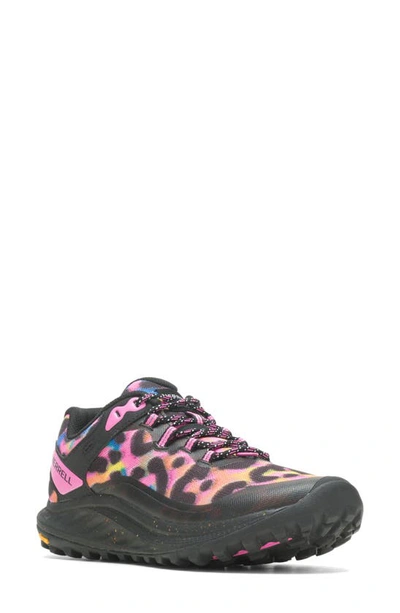 Merrell Antora 3 Trail Running Sneaker In Rainbow Leopard