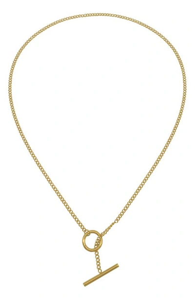 Adornia Toggle Lariat Necklace In Gold