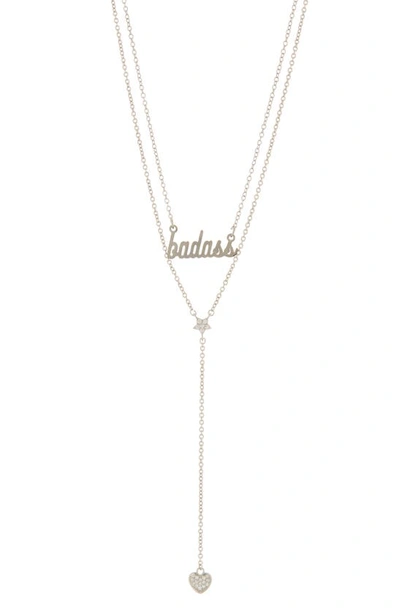 Adornia Set Of 2 Badass Chain Necklaces In Silver