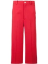 Gucci Culotte Trousers With Web In Red