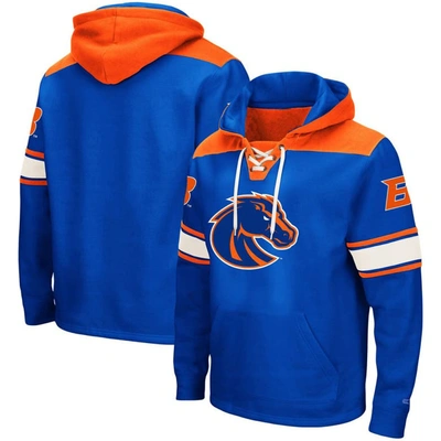 Colosseum Royal Boise State Broncos 2.0 Lace-up Pullover Hoodie