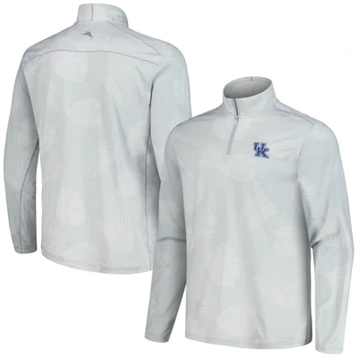 Tommy Bahama Gray Kentucky Wildcats Delray Frond Islandzone Half-zip Jacket