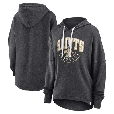 Fanatics Branded Charcoal New Orleans Saints Lounge Helmet Arch Pullover Hoodie